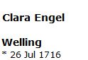 1716 Clara Engel Welling